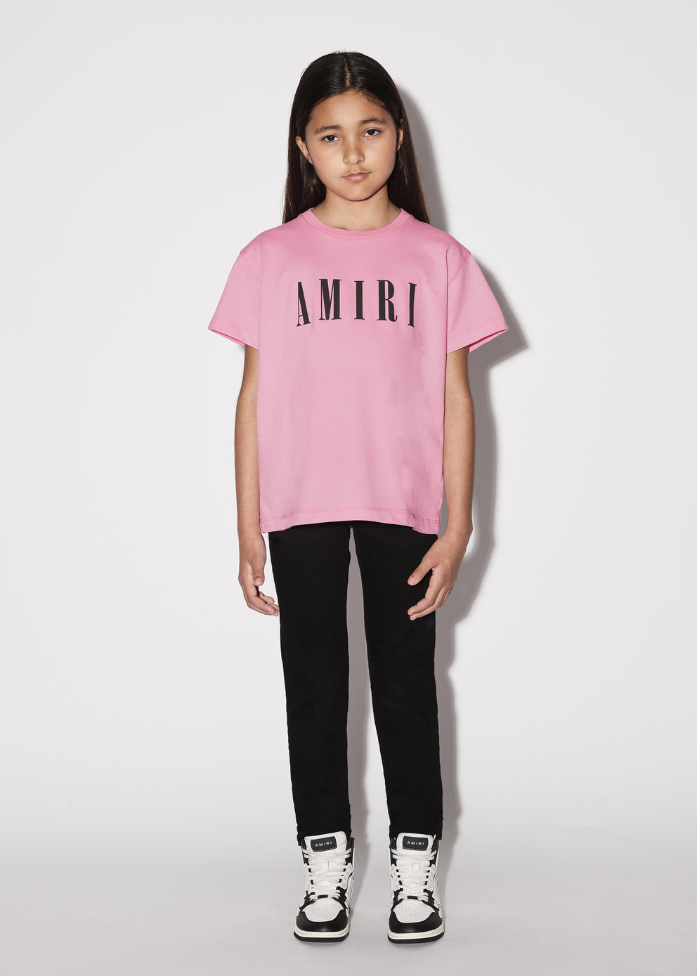 Camisetas Running Amiri   Niños Rosas | 8305IURXE